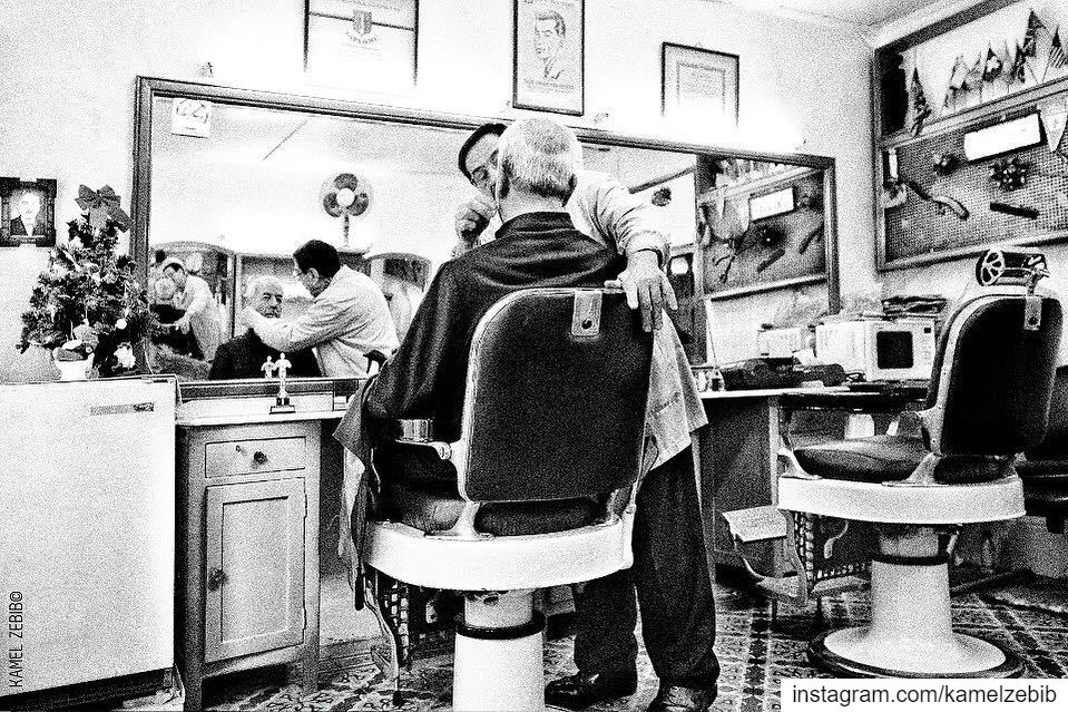 barbershop  barber  priest  haircut  blackandwhite  photography ... (Beirut, Lebanon)