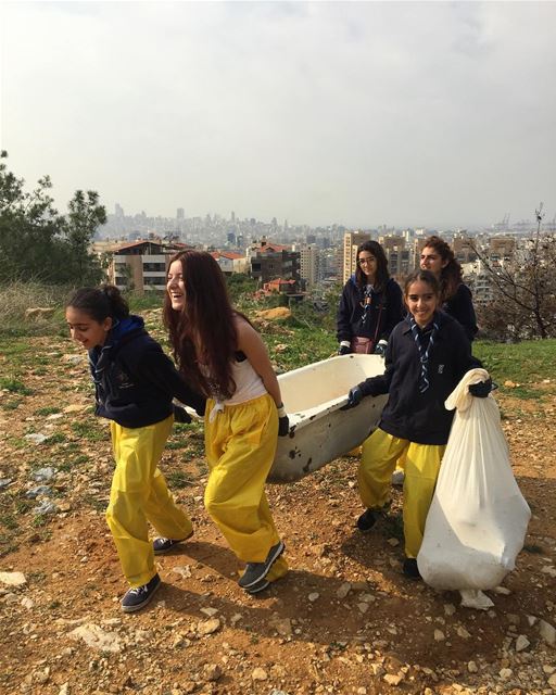 Bathing in our own waste of a tosser society. Don't loose faith nor keep... (Fanar, Mont-Liban, Lebanon)