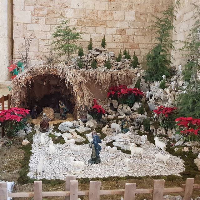  batroun  christmas  grotto  christmastime  church  bebatrouni  Lebanon ... (Eglise St. Estephan Batroun)