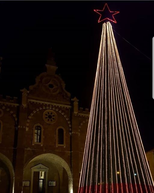  batroun  christmas  tree  christmastime  bebatrouni  Lebanon ... (Eglise St. Estephan Batroun)