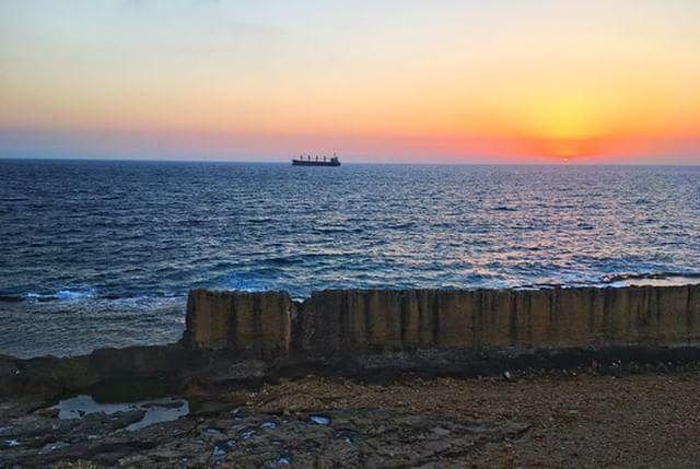 Batroun Phonician wall sunset batrounviews  batrountraders  mybatroun ...