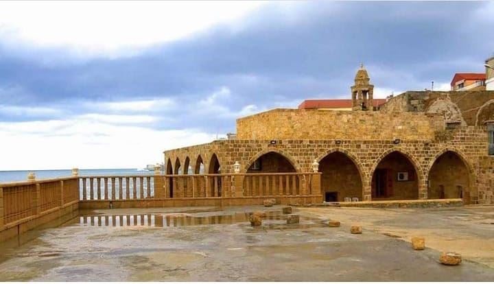  batroun  saydet_el_baher  old  church  phoenician  wall  sea ... (Batroûn)