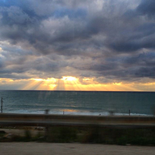 Batroun sky today over the sea  nofilter  sky  cloudy  sea  sunlight...