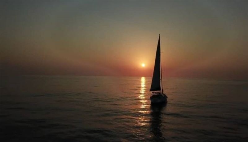  batroun  sunset  sailing  sailingboat  sea  mediterraneansea ... (Batroûn)