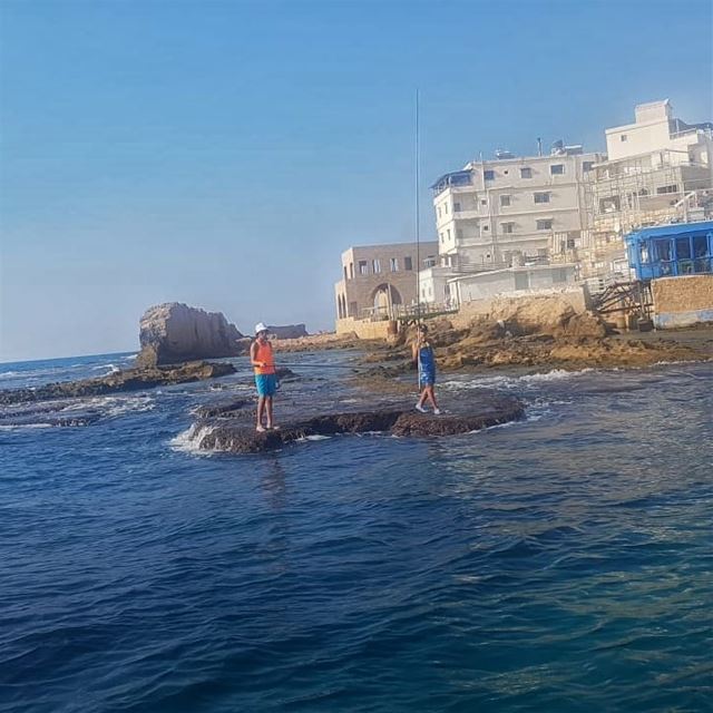  batroun  البترون_سفرة  fishing  phoenician  wall  batrounbeach ... (Batroûn)