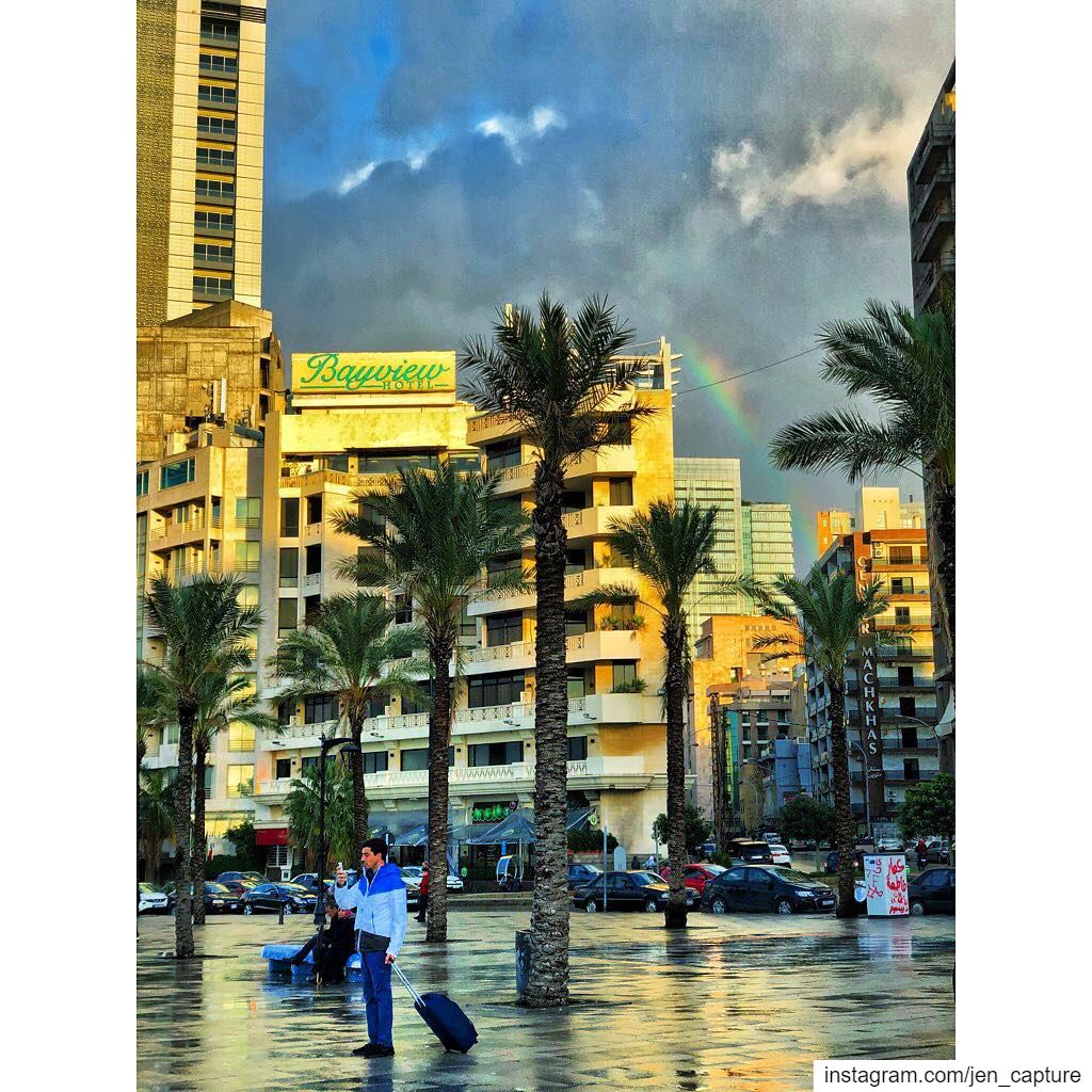 🌈“Be a rainbow in somebody else’s cloud!”🌈••• MayaAngelou  Beirut ... (Beirut, Lebanon)
