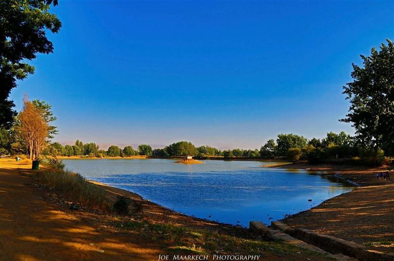 Be calm like a calm lake, then you will look beautiful like a beautiful... (Taanayel Lake)