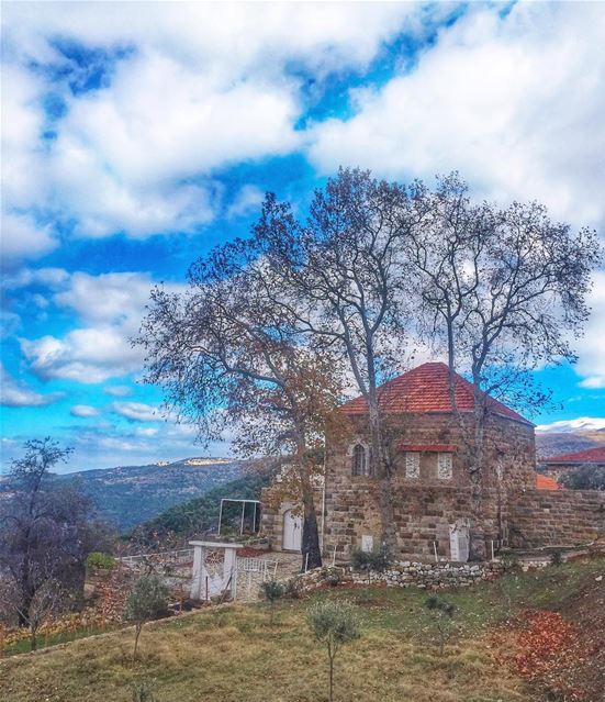 Be content with what you have; rejoice in the way things are. When you... (Ehden, Lebanon)