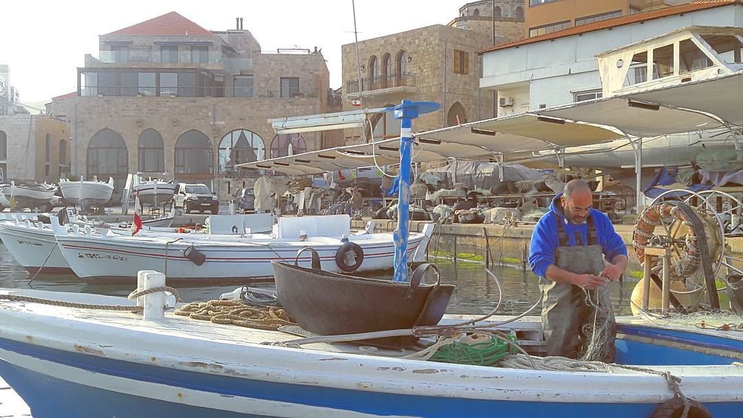 Be patient....  Patience  Lebanese  fishermen  Fisherman  Batroun  Lebanon... (Port Batroun)