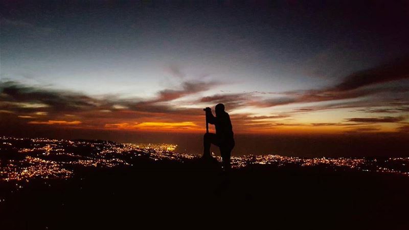 Be you.The world will adjust....📸 @kevin_koudeis winter  sunset ... (Qanat Bakish, Mont-Liban, Lebanon)
