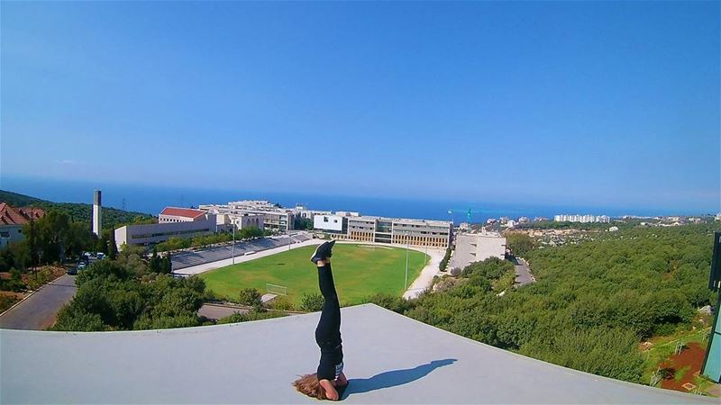 Be your own sundial when you lose track of time in the outdoors🌞 ... (University of Balamand- Al Koura)