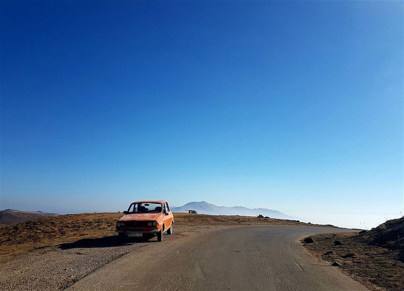 Be yourself, you will go places roadtrip  offroad  livelovelebanon ... (Sannin, Mont-Liban, Lebanon)