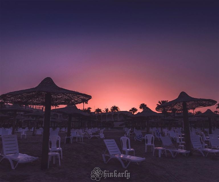 Beach at dawn .... lebanoninapicture  lbip  lbip2018  ptk_lebanon ... (Tyre-Sour At Beach)