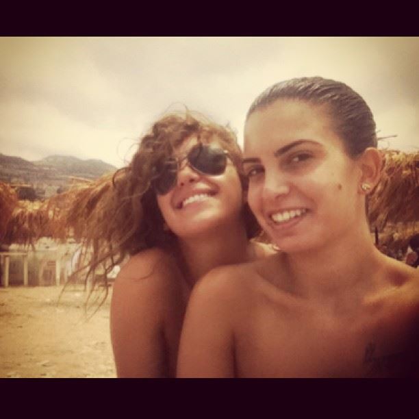  beach day friends friendship lovely company amchit lebanon sun tan waves...