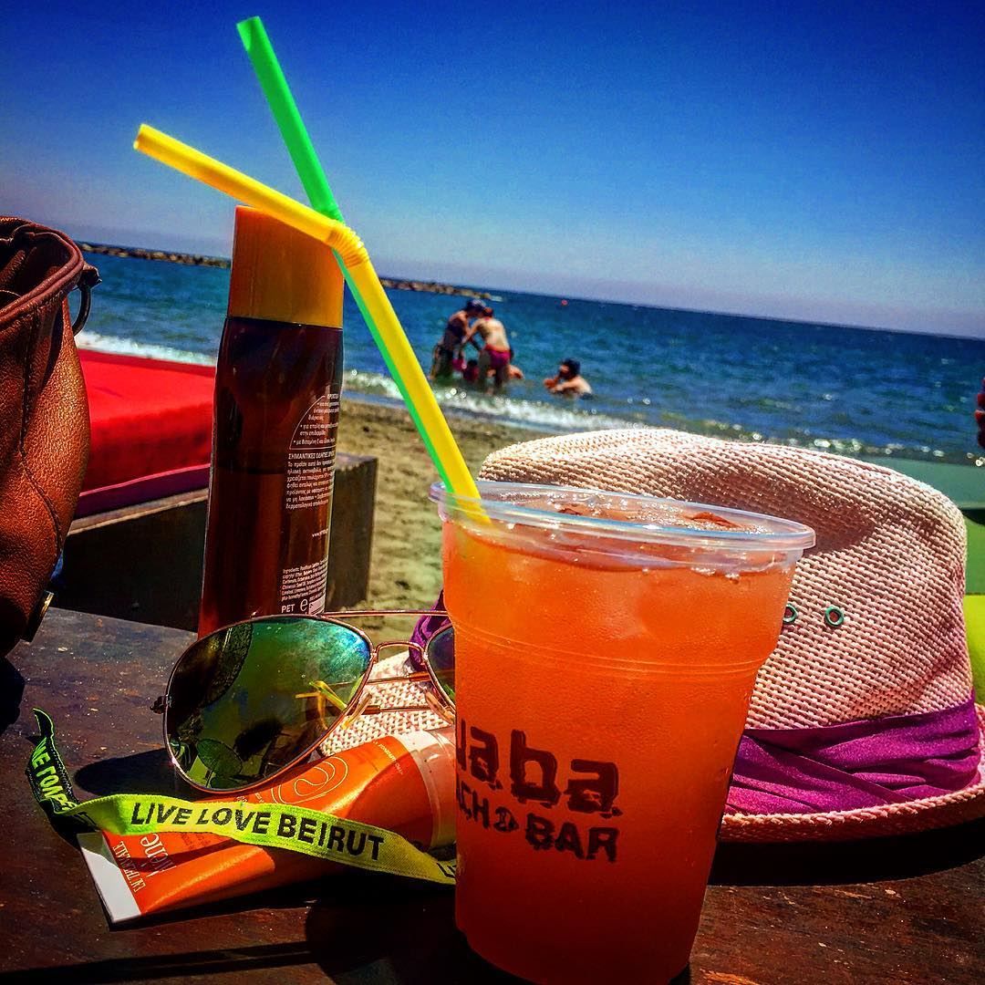 Beach party 😎🎉  summer  escape  traveltheworld  cyprus  cyprus2016 ... (Guaba Beach Bar)