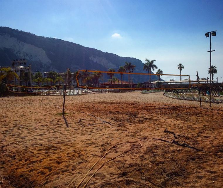 Beach volleyball 🏐  lebanon  chekka  beirut  lebanesebucketlisters  beach... (Chekka)
