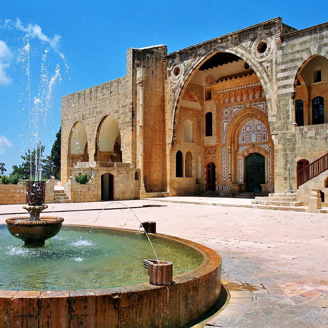 Beautiful architecture of the 19th century palace.(Beit Ed-Deen, Mont-Liban, Lebanon)