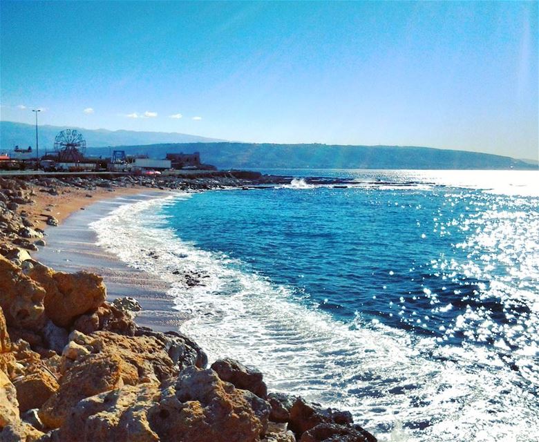 🌊🌊🌊  Beautiful  Beach   Keepcalm  Mediterranean  Sea  Amazing  Waves ... (Mina Tripoli)