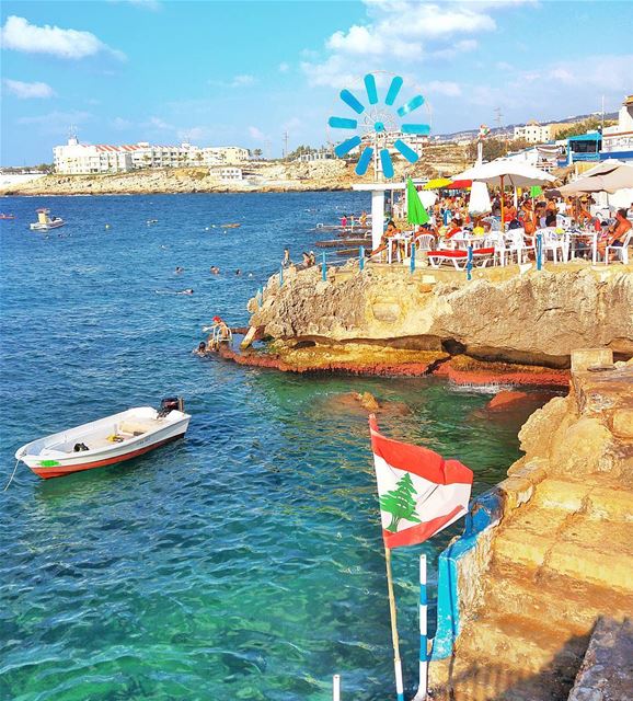 Beautiful day for a swim 🏄 throwback  lebanon  nature  naturelovers ... (Anfeh, Lebanon)