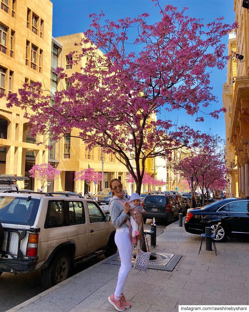 Beautiful day walking around Beirut with my little love Ayva 🌸👼💕 ... (Downtown Beirut)