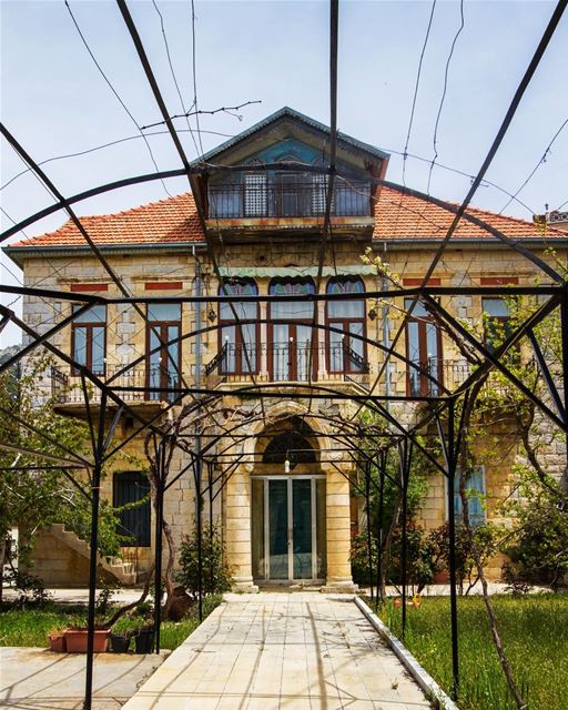 Beautiful House  spring  yellow  flowers  blue  sports  beirut  cloud ... (Al Chouf)