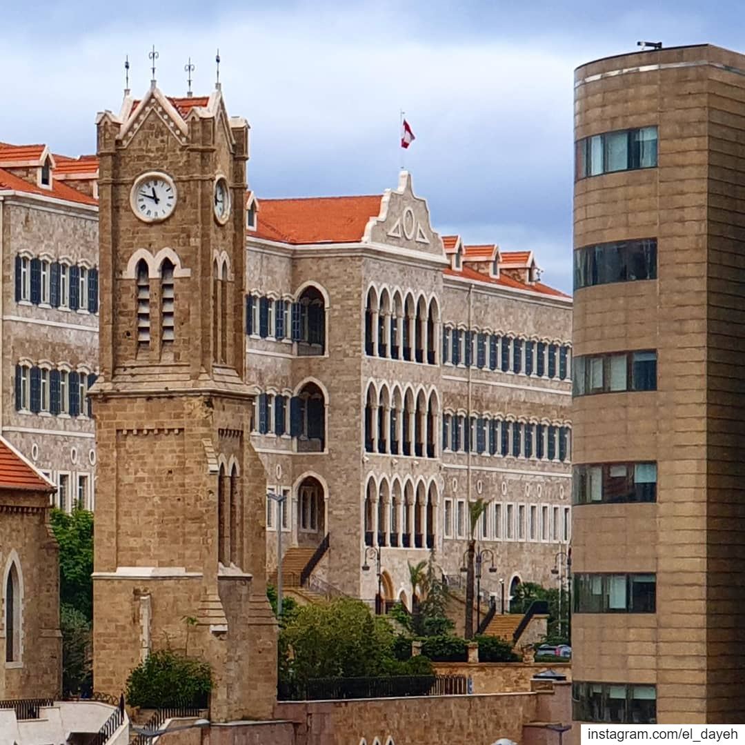 Beautiful palace❤🇱🇧 oldarchitecture  clocktower  lebaneseflag  snapshot... (Beirut, Lebanon)