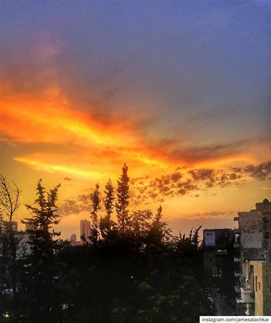 Beautiful sunset  Beirut ❤ sunset  sunsetlovers  livelovebeirut  beirut ... (Beirut, Lebanon)