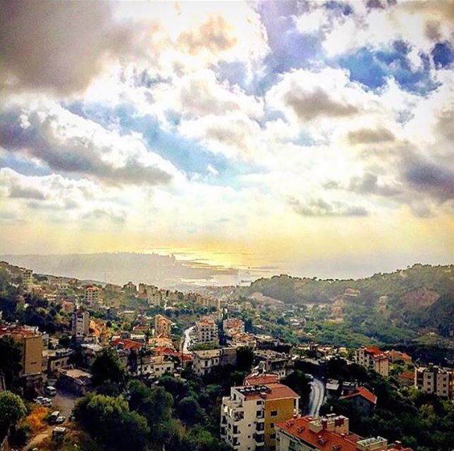 Beautiful Sunset🌟 From Broummana by @jiddoaj 😍❤😍❤  OurLovelylebanon ...