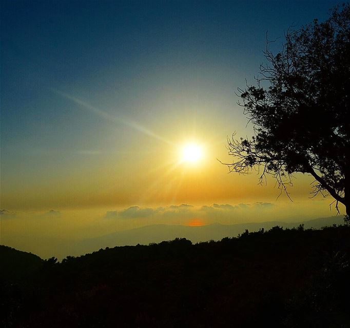 Beautiful sunset taken frm the chouf district  sunset  beautifulview ...