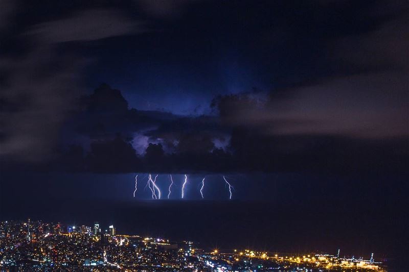 Beauty in the storm.......... livelovebeirut  livelovelebanon ... (Beit Meri, Mont-Liban, Lebanon)