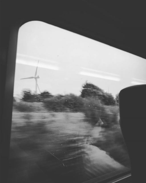 Beauty of the train -  ichalhoub going by  train from  Belgium to  France /