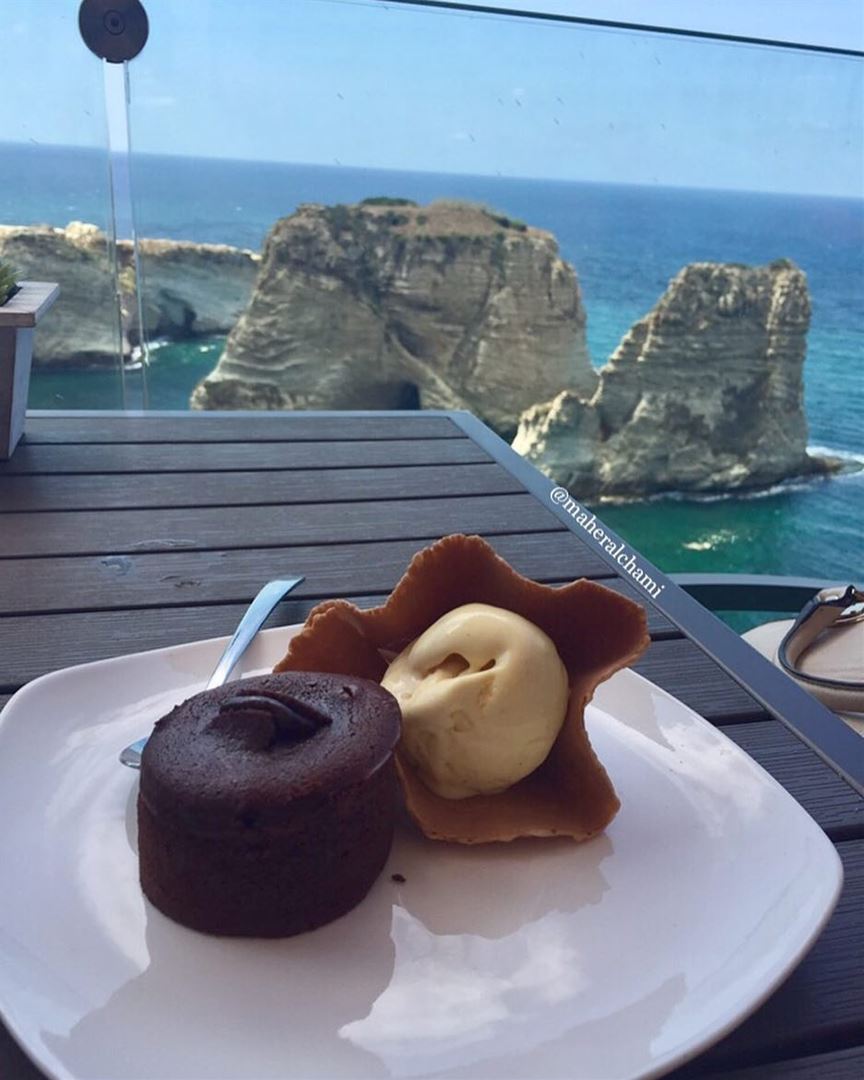 😋 beauty . . sweet  souffle  fondant  lava  icecream  cake  chocolate ... (Beirut, Lebanon)