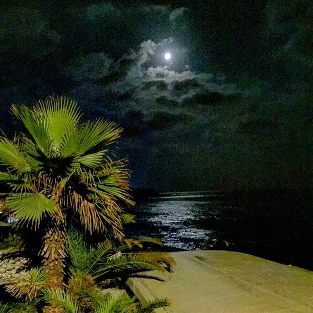 Because there is nothing more beautiful than the moon!  beachlife  moon ... (Tonic Beach)