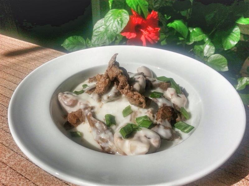 Beef Stroganoff and Arayes Kafta with Fattoush is on the Menu Today 😊... (Em's cuisine)