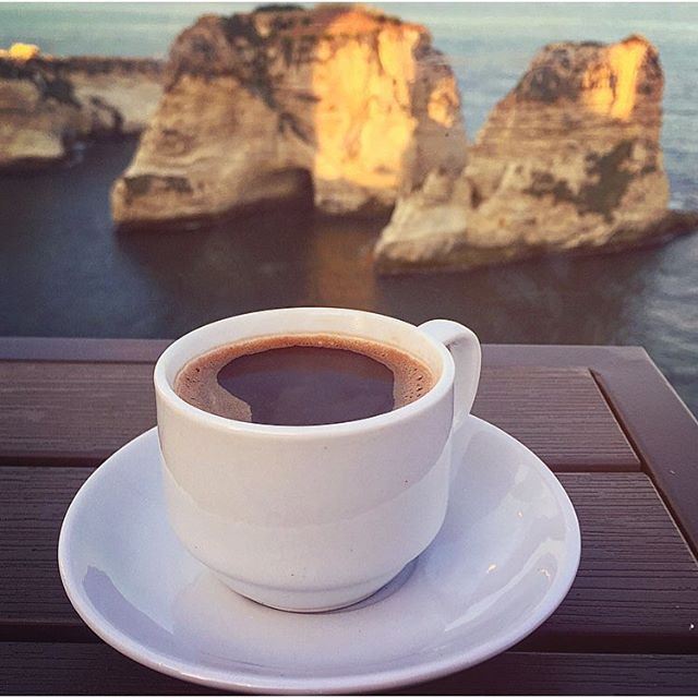 Before arriving to work.. On a lovely Beiruti morning 🌹🌞🌊...