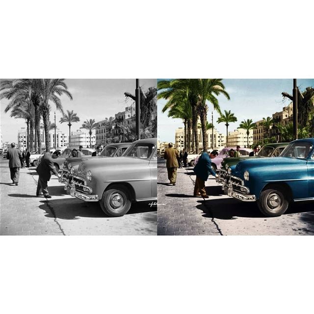 Beirut 50's | Colorized by Milad lamaa |  2018 © beirut  old  oldbeirut ...