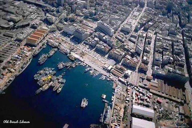 Beirut Aerial View 1973 , Port Of Beirut - Martyrs Square - Weygand St - Foch St - Saifi - BeirutSouks 