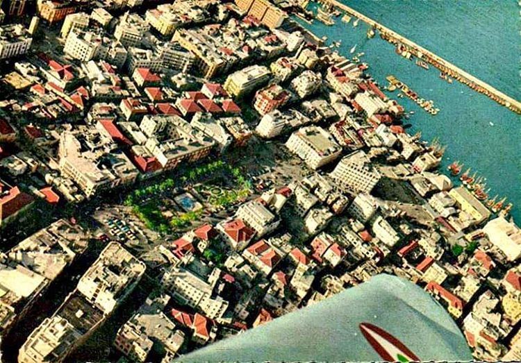 Beirut Aerial View Martyrs Square 1966
