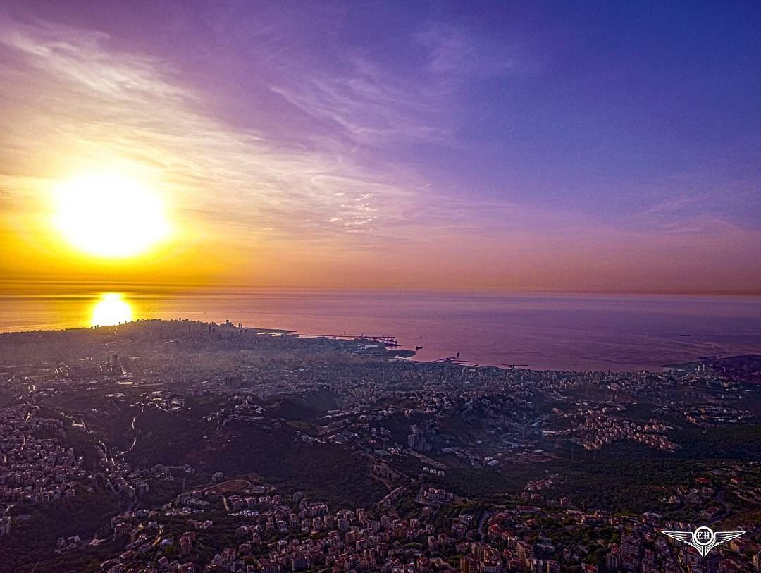 Beirut as seen from Ain Saadeh via phantom@dronekoning  dji  phantom4 ...