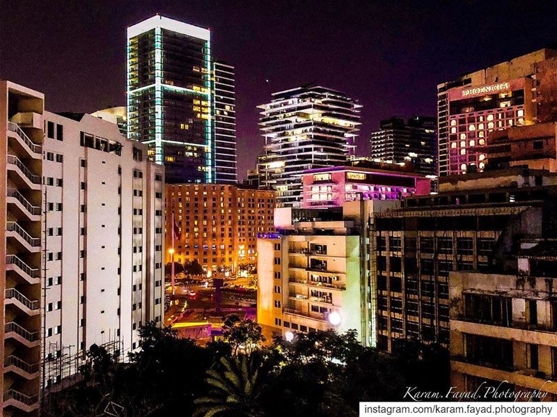 Beirut at night  Beirut  lebanon🇱🇧  light  night  lifenight  photography... (Beirut Lebanon - لبنان.بيروت)