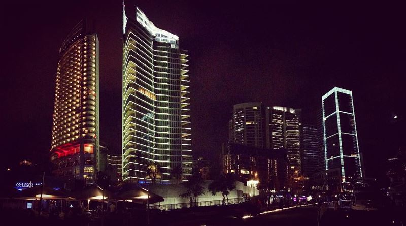  beirut at  night  downtown  zaytouna  zaytounabay  lebanon  building ... (Zaytounay Bey)