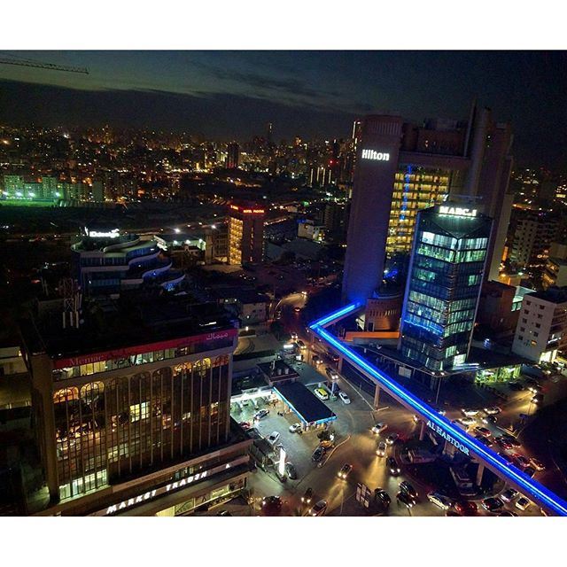 Beirut At Night 🌃  (Hilton Beirut Habtoor Grand)
