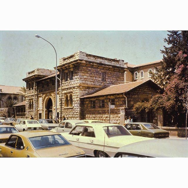 Beirut AUB Main Gate In 1971 .