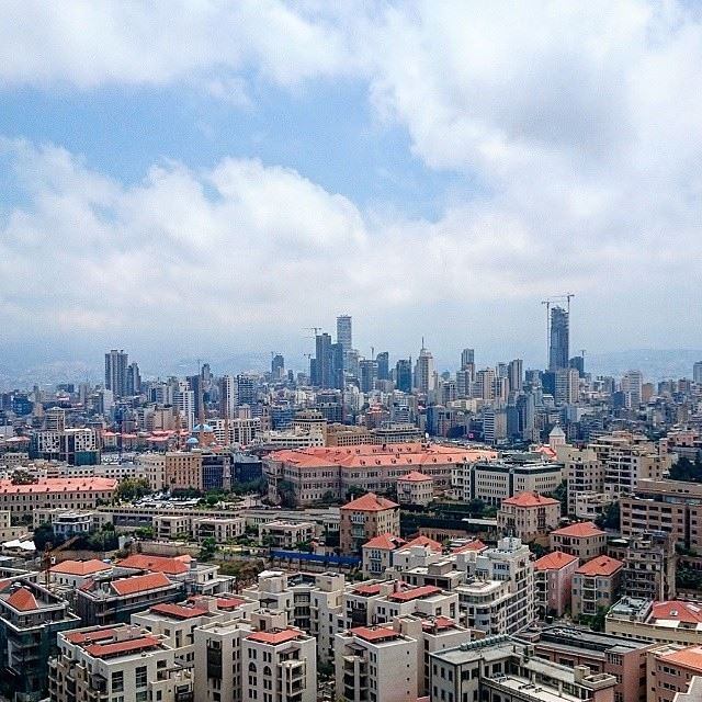 BEIRUT beirut damac tower roof top morning view lovebeirut lovelebanon loveleb sea side beirutcity Photo By @mj_ayoub