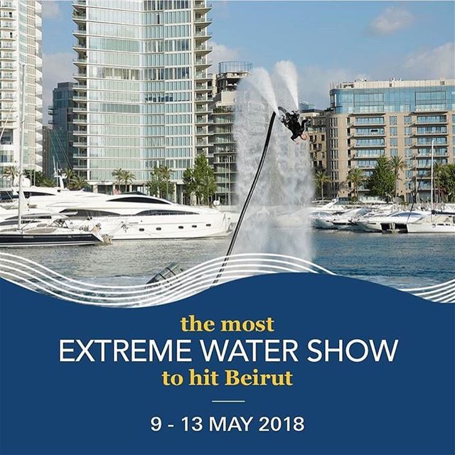Beirut Boat Show 🚣🏾  flyboard  showtime  flyboardlebanon  watersports ... (Zaitunay Bay)