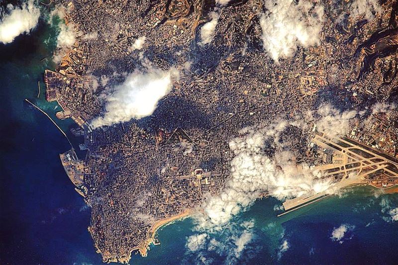 Beirut by French astronaut Thomas Pesquet 🇱🇧  lebanon  beirut  lebanese ...