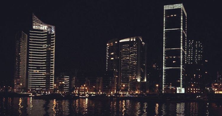 - Beirut by night -  livelovebeirut  livelovelebanon  lebanon  beirut ... (Zaitunay Bay)