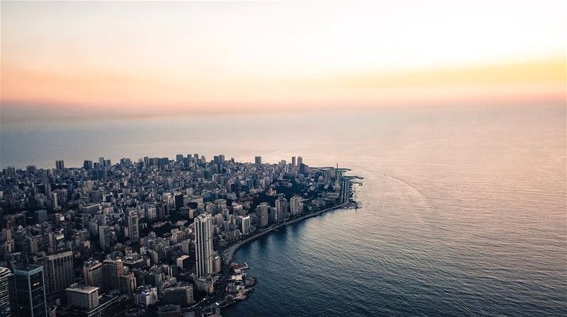 Beirut City📍 Drone: DJI Phantom 4 Pro+📍 Height: 400 meters📍 Location: (Beirut, Lebanon)