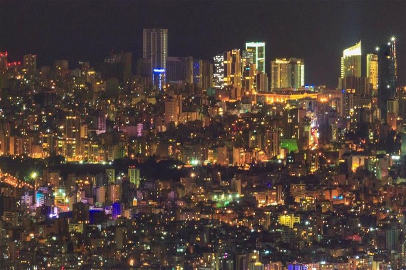  Beirut City Lights beautiful lebanon cityscape super_lebanon... (`Alayh, Mont-Liban, Lebanon)