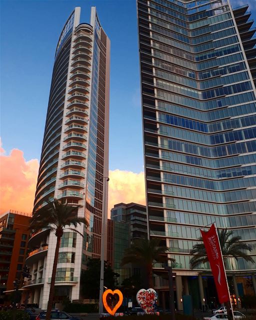  beirut  downtown  4seasonshotel  zaytounabay  buildings  clouds  sunset ... (Four Seasons Hotel Beirut)
